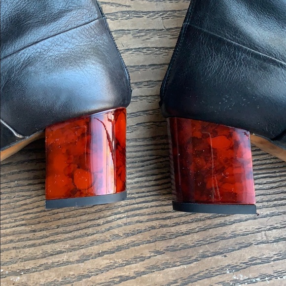 NEW Topshop Mistic black leather bootie - Picture 3 of 7